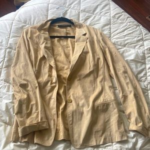 Donna Karen Camel Suede Jacket